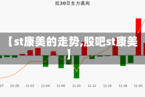 【st康美的走势,股吧st康美】