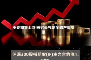 小麦期货上涨 恶劣天气使全球产量受限