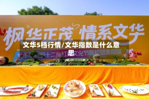 文华5档行情/文华指数是什么意思