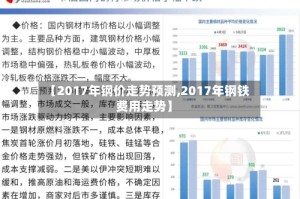 【2017年钢价走势预测,2017年钢铁费用走势】