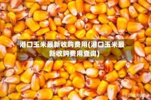 港口玉米最新收购费用(港口玉米最新收购费用查询)