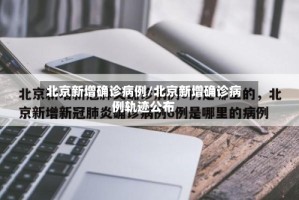 北京新增确诊病例/北京新增确诊病例轨迹公布