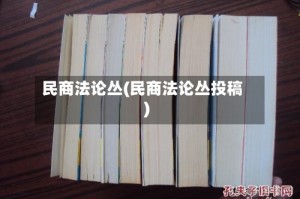 民商法论丛(民商法论丛投稿)