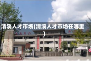 清溪人才市场(清溪人才市场在哪里)