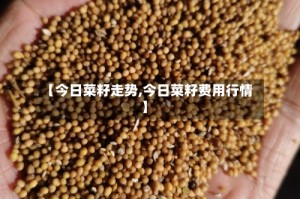 【今日菜籽走势,今日菜籽费用行情】