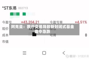 阿克曼：散户交易导致新封闭式基金盘中急跌