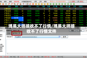 博易大师接收不了行情/博易大师接收不了行情文件