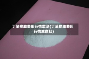 丁笨橡胶费用行情监测(丁苯橡胶费用行情生意社)