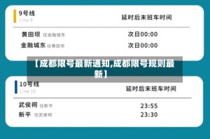 【成都限号最新通知,成都限号规则最新】