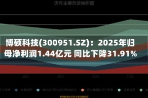 博硕科技(300951.SZ)：2025年归母净利润1.44亿元 同比下降31.91%