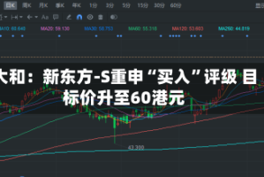 大和：新东方-S重申“买入”评级 目标价升至60港元