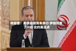 特朗普：美伊会晤周末举行 伊朗同意了一切 北约离远点