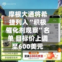 摩根大通将希捷列入“积极催化剂观察	”名单 目标价上调至600美元-第1张图片