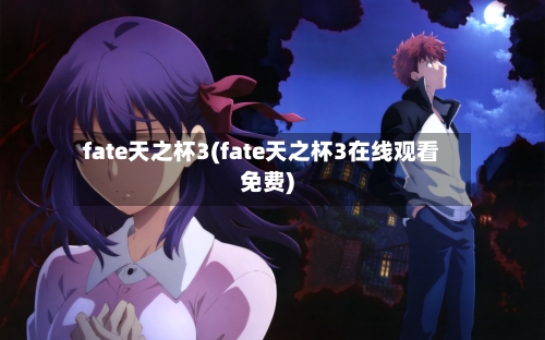 fate天之杯3(fate天之杯3在线观看免费)-第1张图片