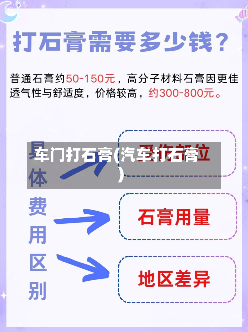 车门打石膏(汽车打石膏)-第1张图片