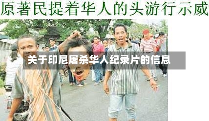 关于印尼屠杀华人纪录片的信息-第2张图片