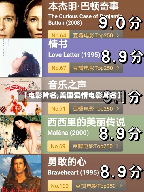 【电影片名,美国爱情电影片名】-第1张图片