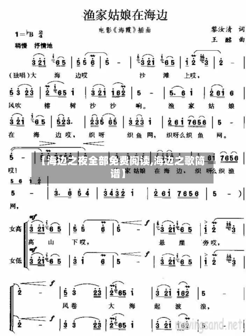 【海边之夜全部免费阅读,海边之歌简谱】-第1张图片