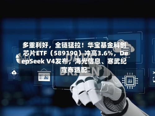 多重利好，全链猛拉！华宝基金科创芯片ETF（589190）冲高3.6%，DeepSeek V4发布	，海光信息、寒武纪宣布适配-第1张图片