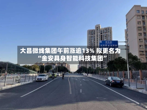 大昌微线集团午前涨逾13% 拟更名为“金安具身智能科技集团	”-第1张图片