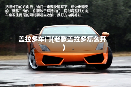 盖拉多车门(老款盖拉多怎么开)-第3张图片