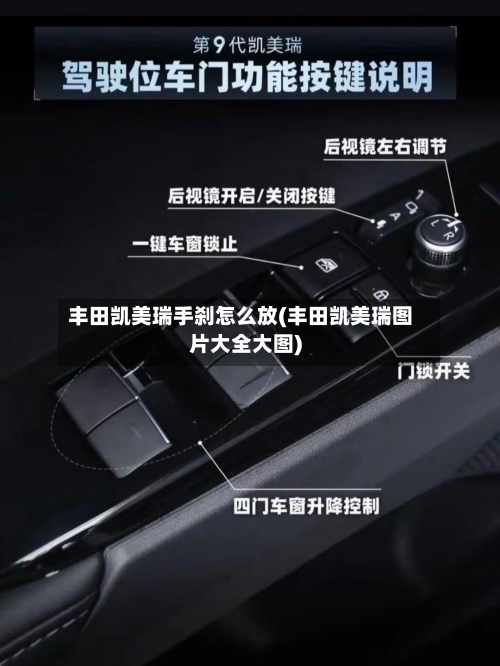 丰田凯美瑞手刹怎么放(丰田凯美瑞图片大全大图)-第2张图片