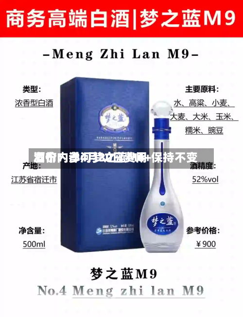 酒价内参4月30日费用发布：洋河梦之蓝M6+保持不变-第2张图片