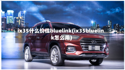 ix35什么价位bluelink(ix35bluelink怎么用)-第2张图片