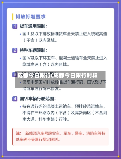 成都今日限行(成都今日限行时段)-第2张图片
