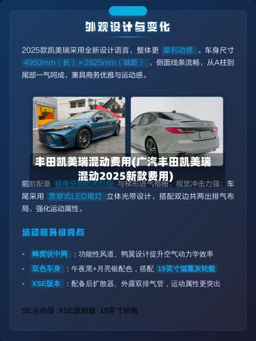 丰田凯美瑞混动费用(广汽丰田凯美瑞混动2025新款费用)-第1张图片