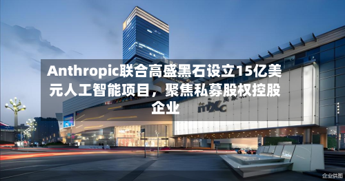 Anthropic联合高盛黑石设立15亿美元人工智能项目，聚焦私募股权控股企业-第1张图片