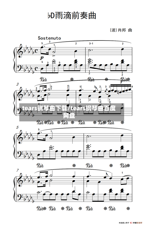 tears钢琴曲下载/tears钢琴曲百度网盘-第1张图片